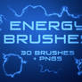 Energy Photoshop Brushes and PNGs (Sets of 30)