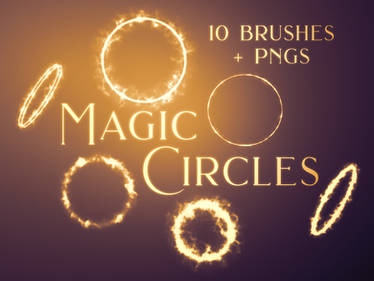 Magic Circles Photoshop Brushes and PNGs