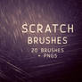 Scratch Photoshop Brushes and PNGs (Sets of 20)