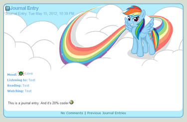 Journal Skin - Rainbow Dash