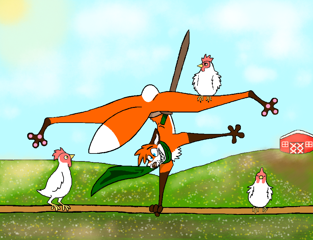 fox on the chicken farm by garretstarfox93 on DeviantArt