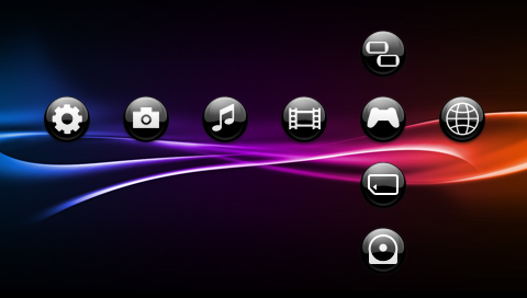 psp glass theme