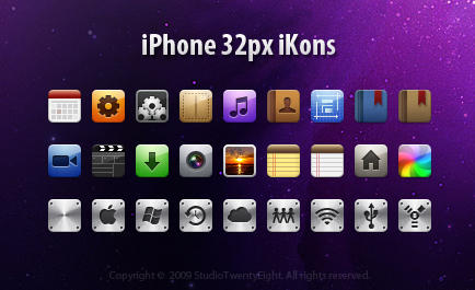 iPhone 32px iKons