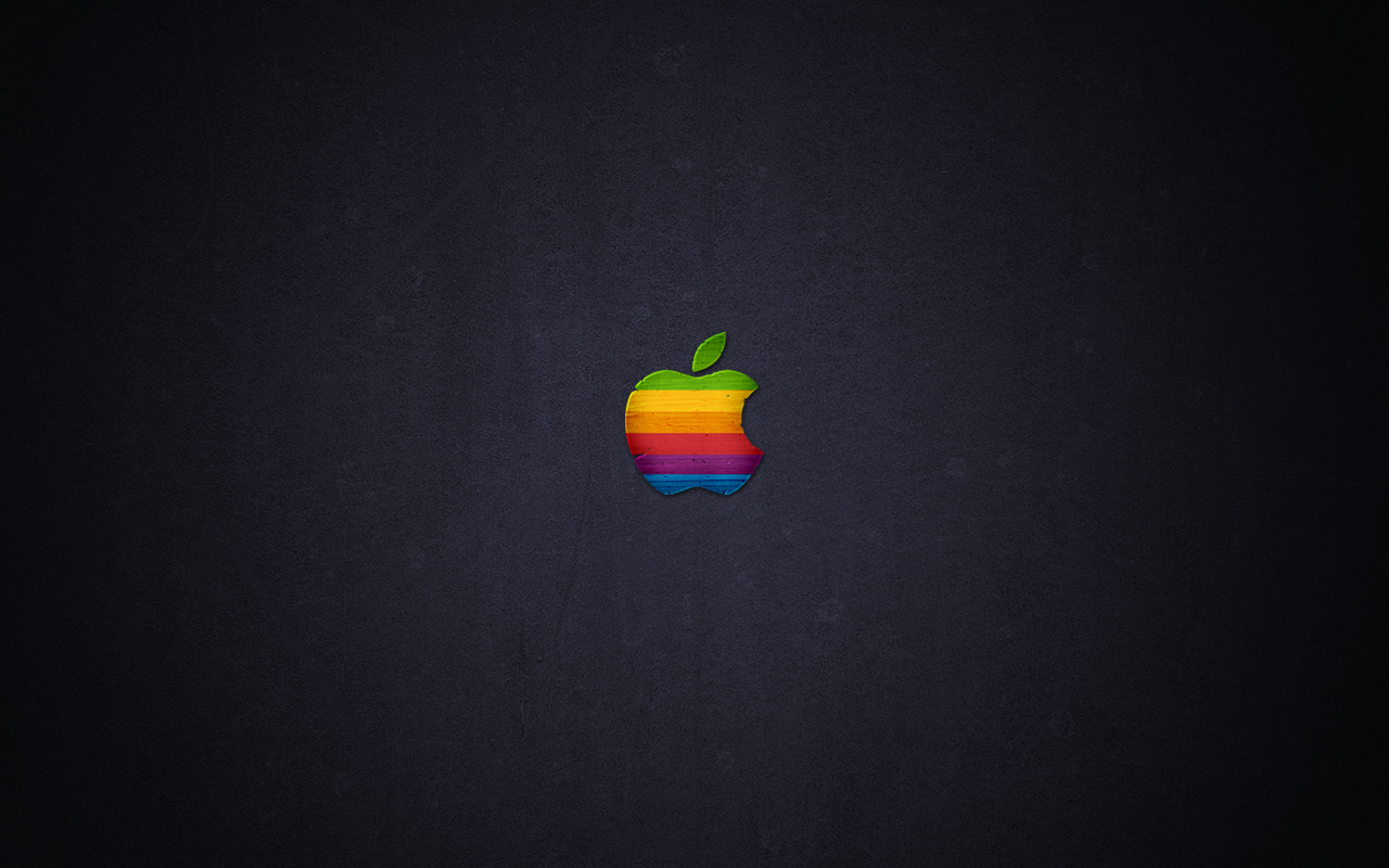 Wood Retro Apple