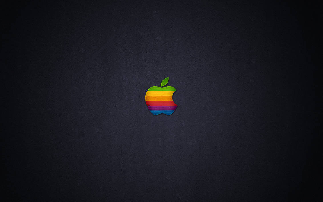 Wood Retro Apple by javierocasio