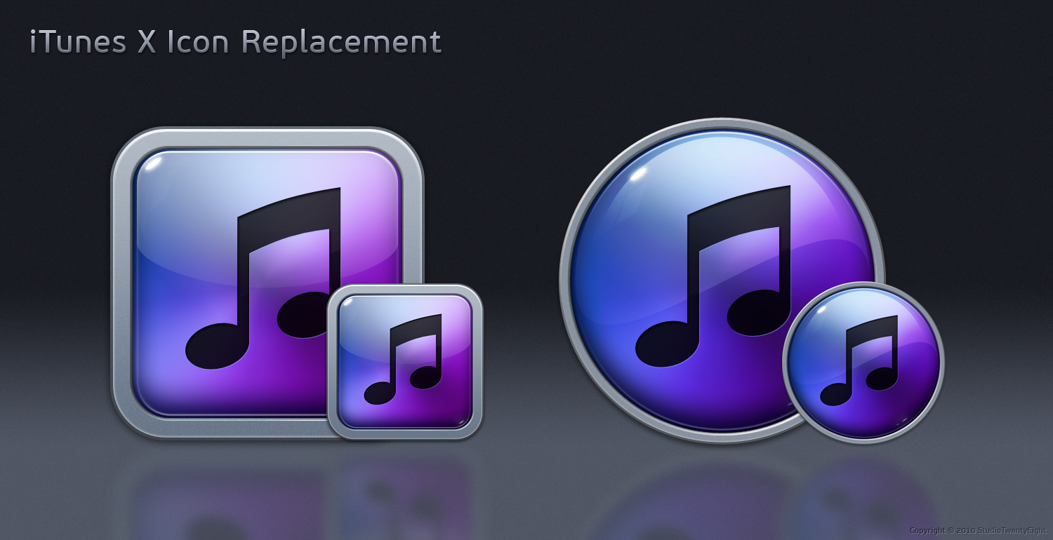 iTunes X Icon Replacement