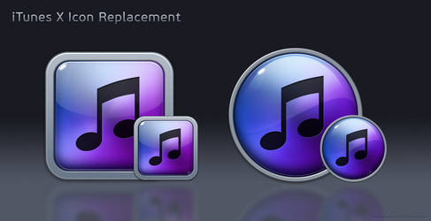 iTunes X Icon Replacement