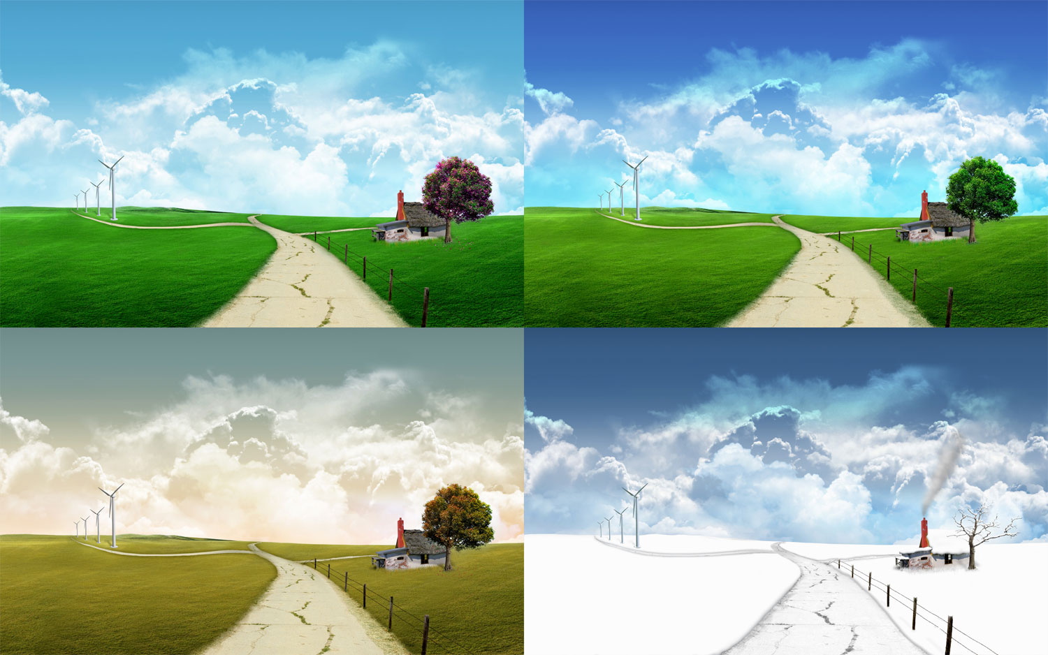 Seasons - One monitor version