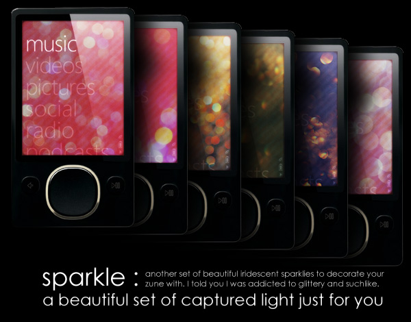 Zune Backgrounds: Sparkles