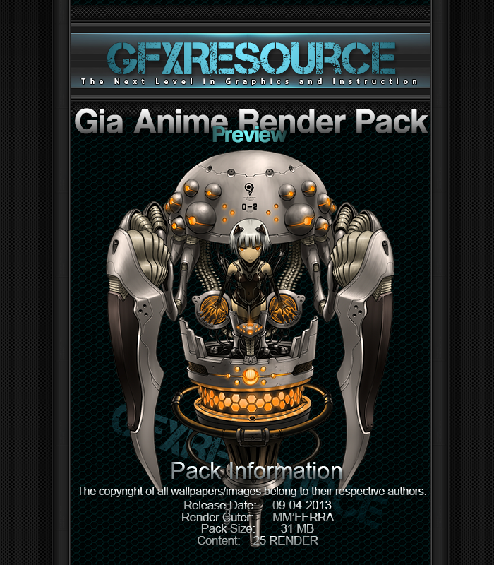 GIA ANIME RENDER PACK