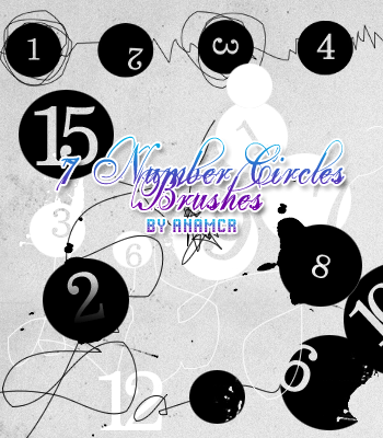 Number Circles brushes