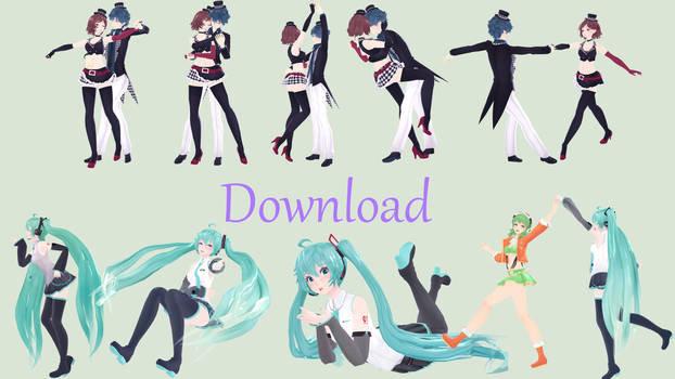 Vocaloid Songs and Couple dance poses {Download}