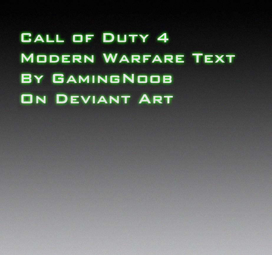 Call of Duty 4 Text Pack by GamingNoob on DeviantArt