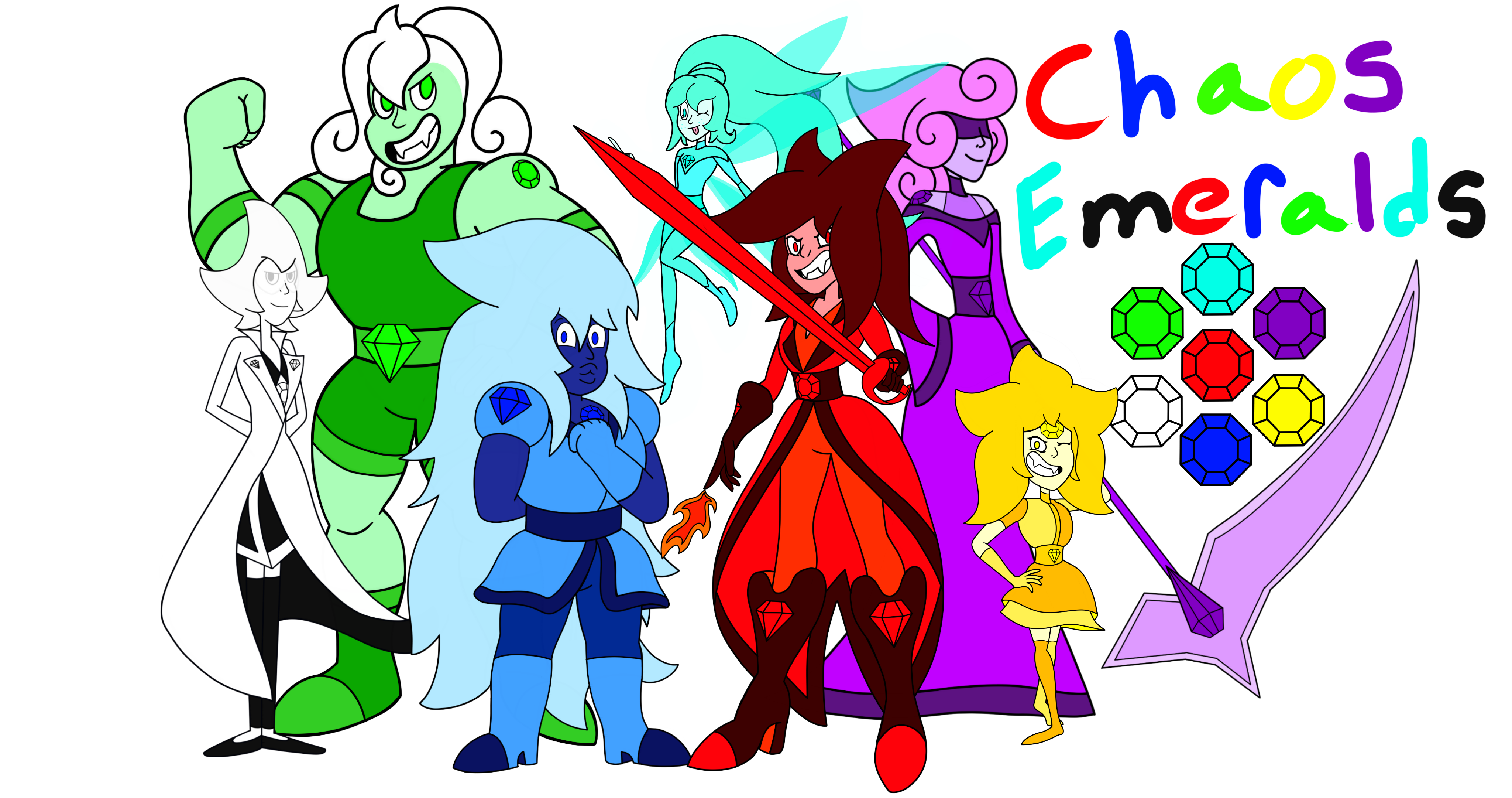 Chaos emeralds headcanon by Mint-Lazuli on DeviantArt