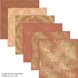 Golden Dreams Scrapbook Paper