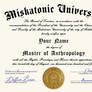 Miskatonic University Diploma (Fully Customizable)