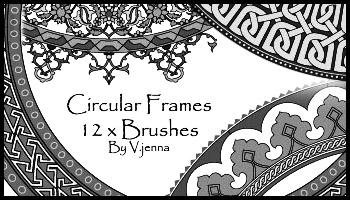 circular frames brushes
