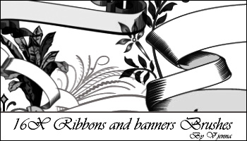 Ribbons and banners brushes