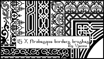 Arabesque borders brushes