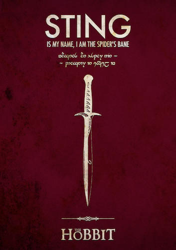 Lotr The Hobbit Sting Minimalist Wallpaper By Dario1crisafulli