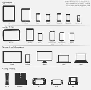 tech devices vectors