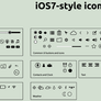 iOS7 style UI flat icons