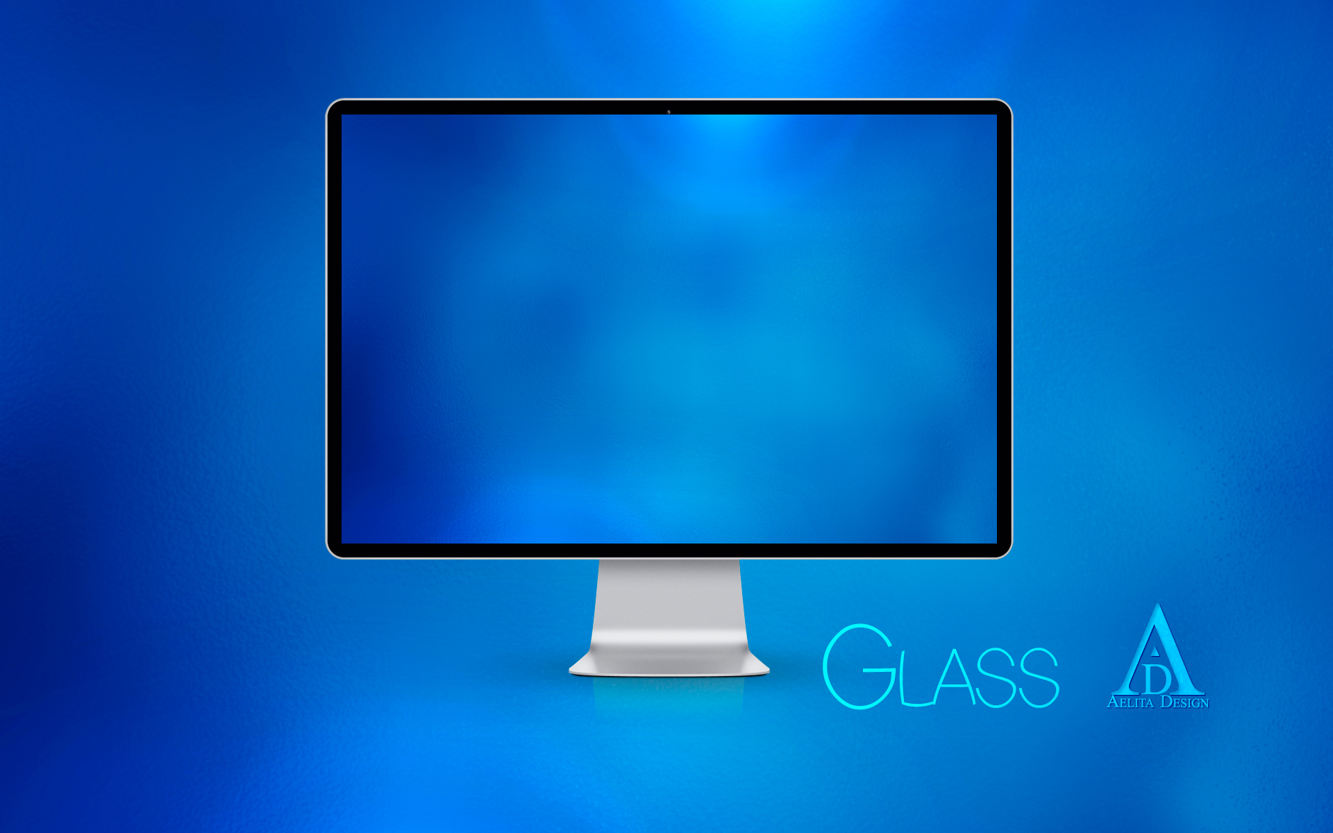 Blue Glass Wallpaper by aeli9
