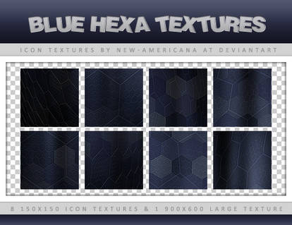 Blue Hexa Icon Textures