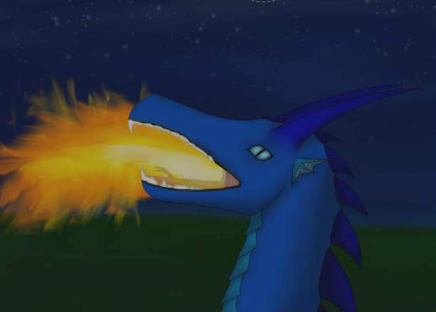 Fire spitting dragon (digital) by Leopardenschweif on DeviantArt
