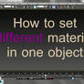 3DSMax Tutorial: Set different material in one Obj