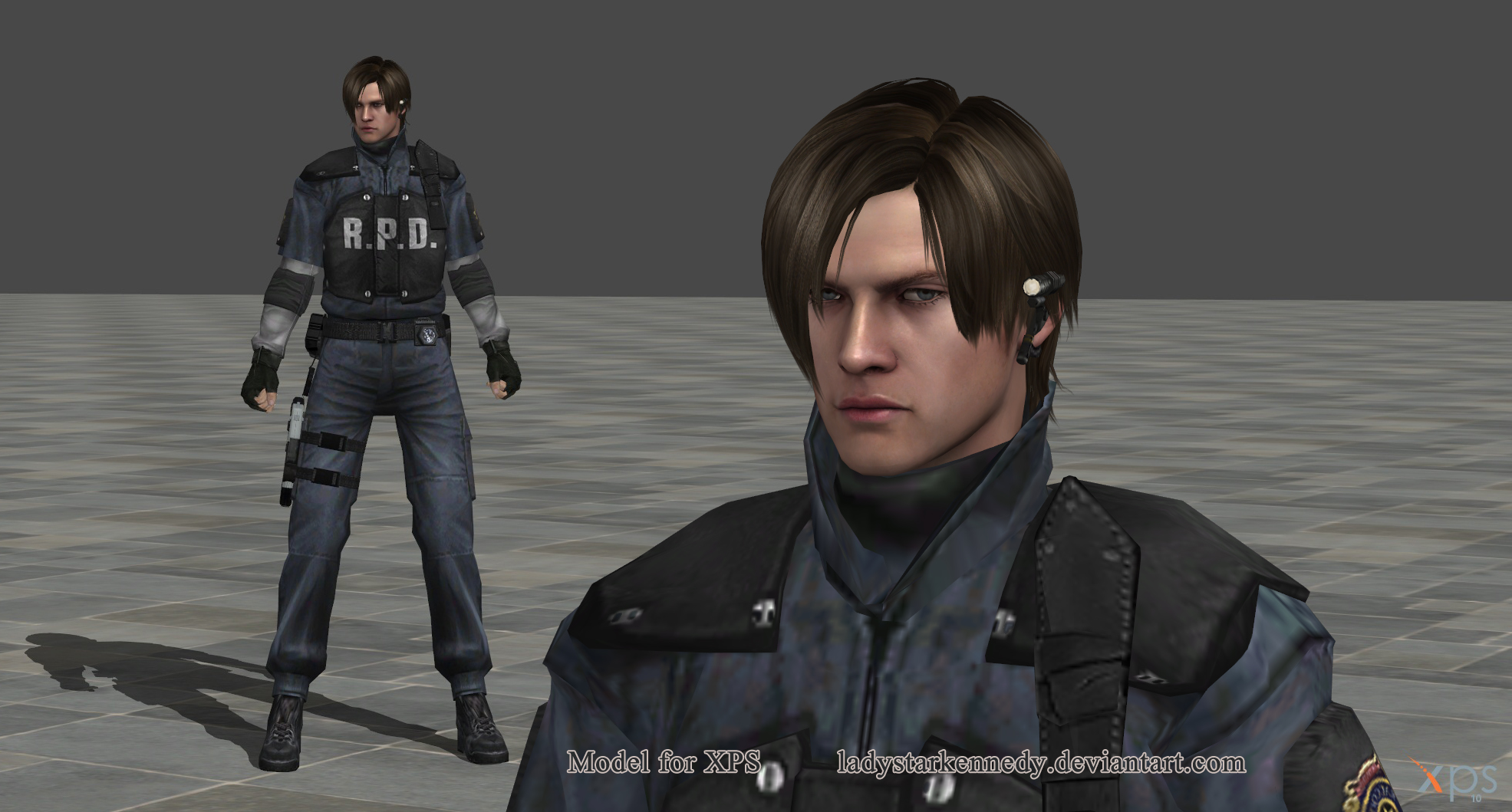 XPS Model - Leon In Uniform