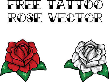 FREE TATTOO ROSE VECTOR