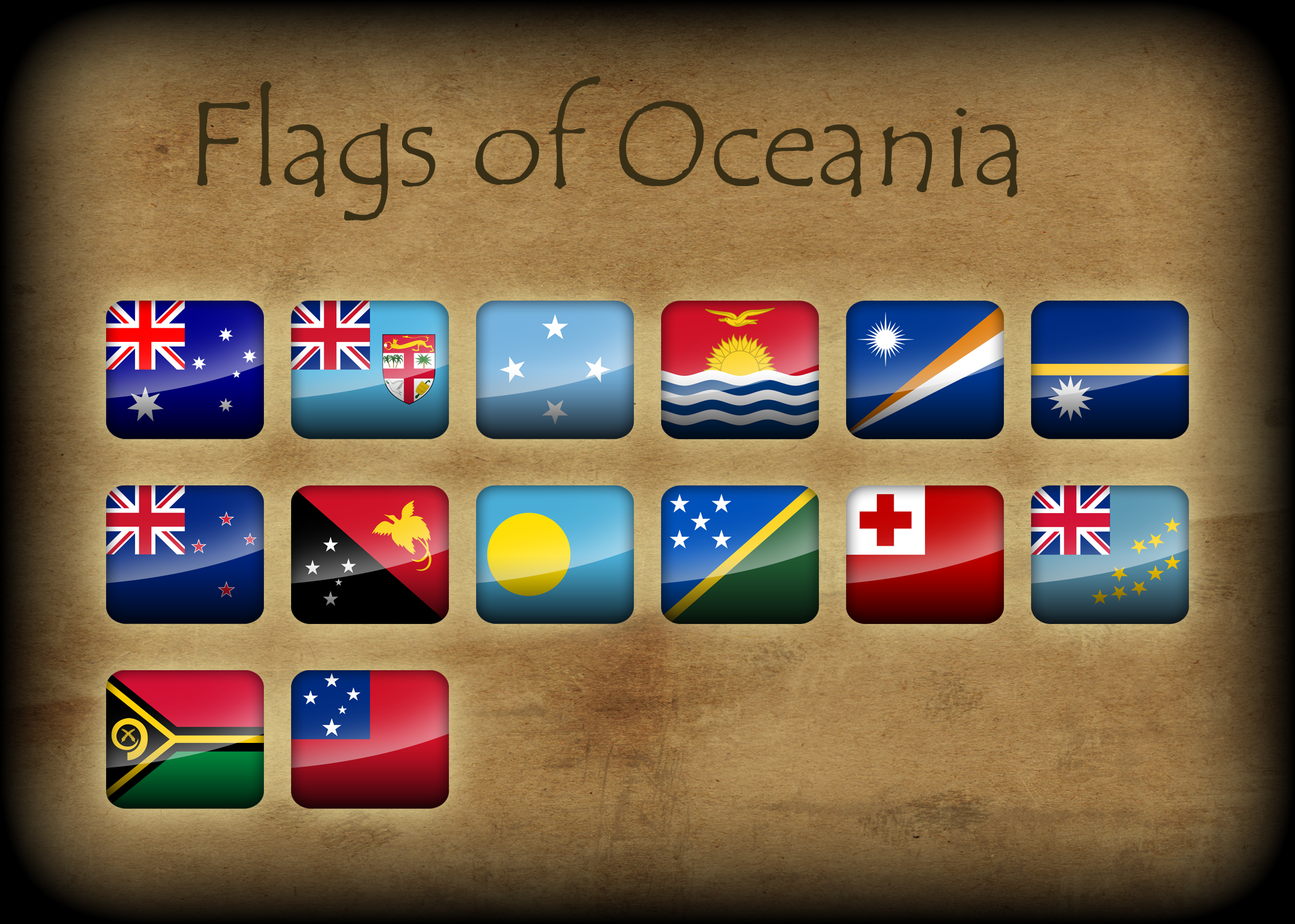 Flags of Oceania