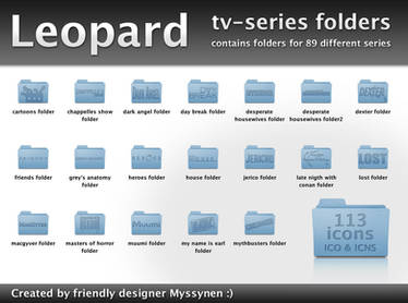 Leopard folders for TV-series