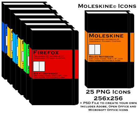 Moleskine Dock Icons