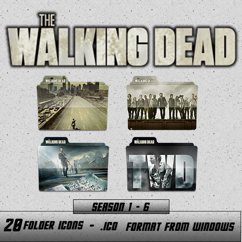 Pack The Walking Dead Folder Icon by HeisenbergLeao on DeviantArt
