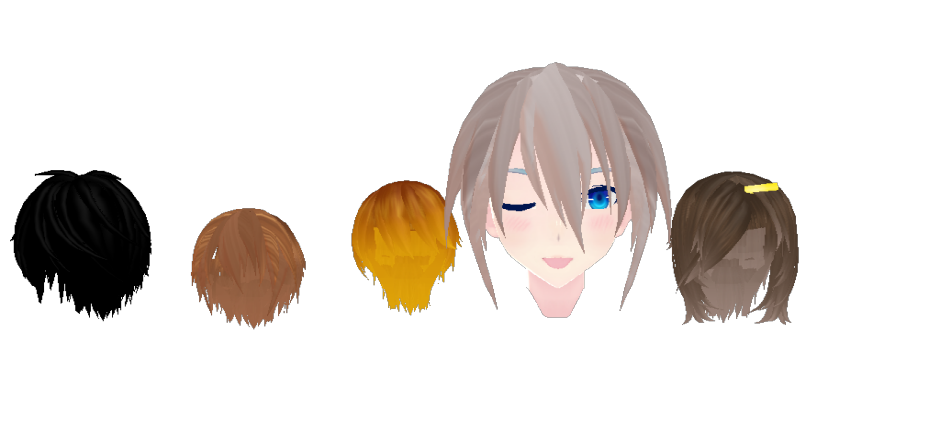 MMD-Mekaku City Actors Male Hair Pack