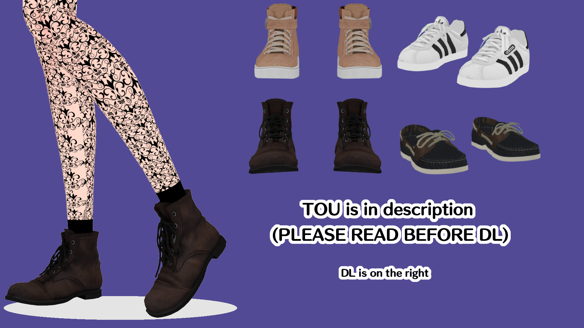 MMD Darte77 Shoes Pack (DL) by Esysea 