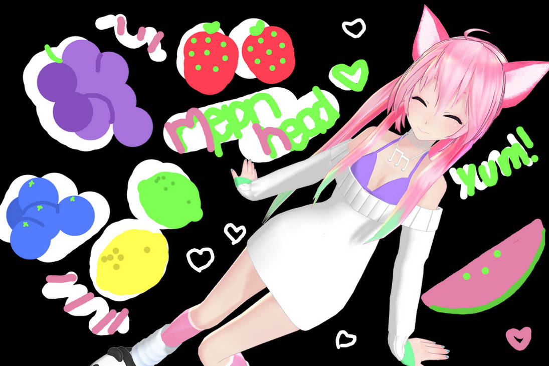 MMD Melon Head Texture Pack + DL by nyanami on DeviantArt
