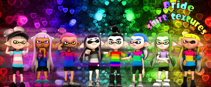 Splatoon Pride Shirts for SFM