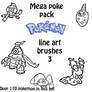 the mega poke pack brush set 3