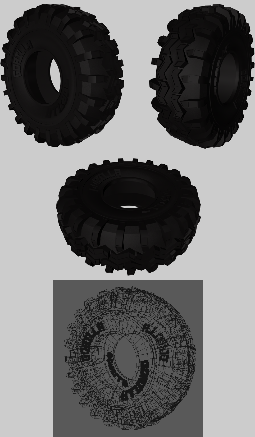 OFF ROAD TIRE 301 3D MODEL