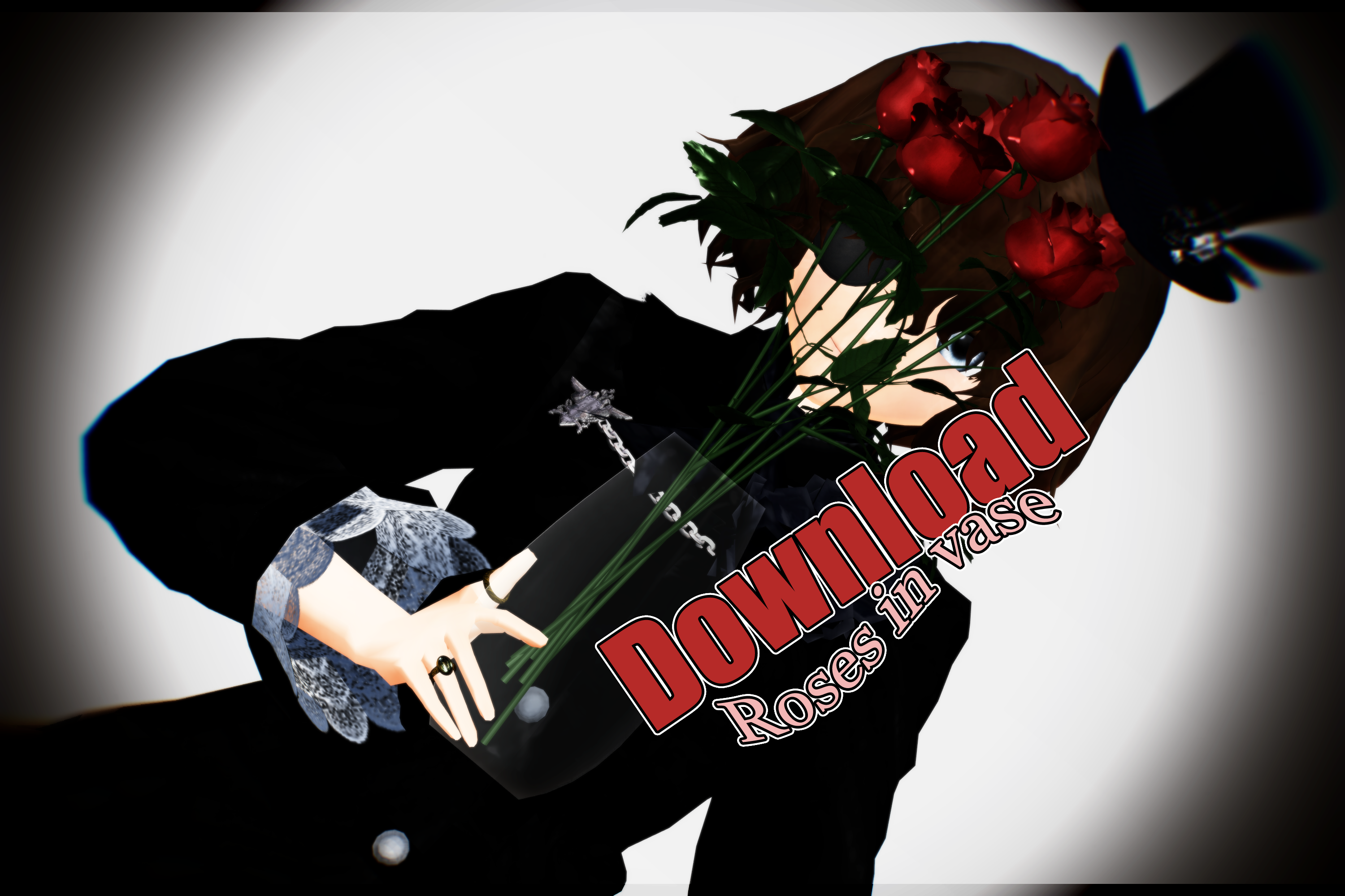 MMD Roses in vase download