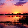Fiery Pink Sunset Wallpaper