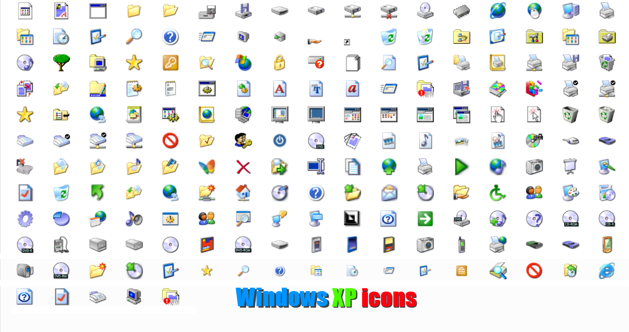 windows xp icons