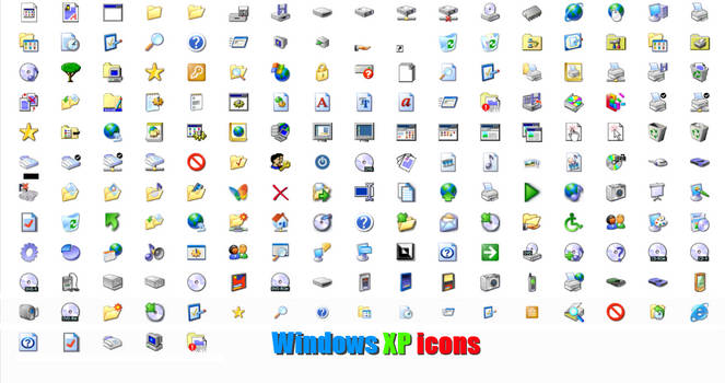 Windows XP icons