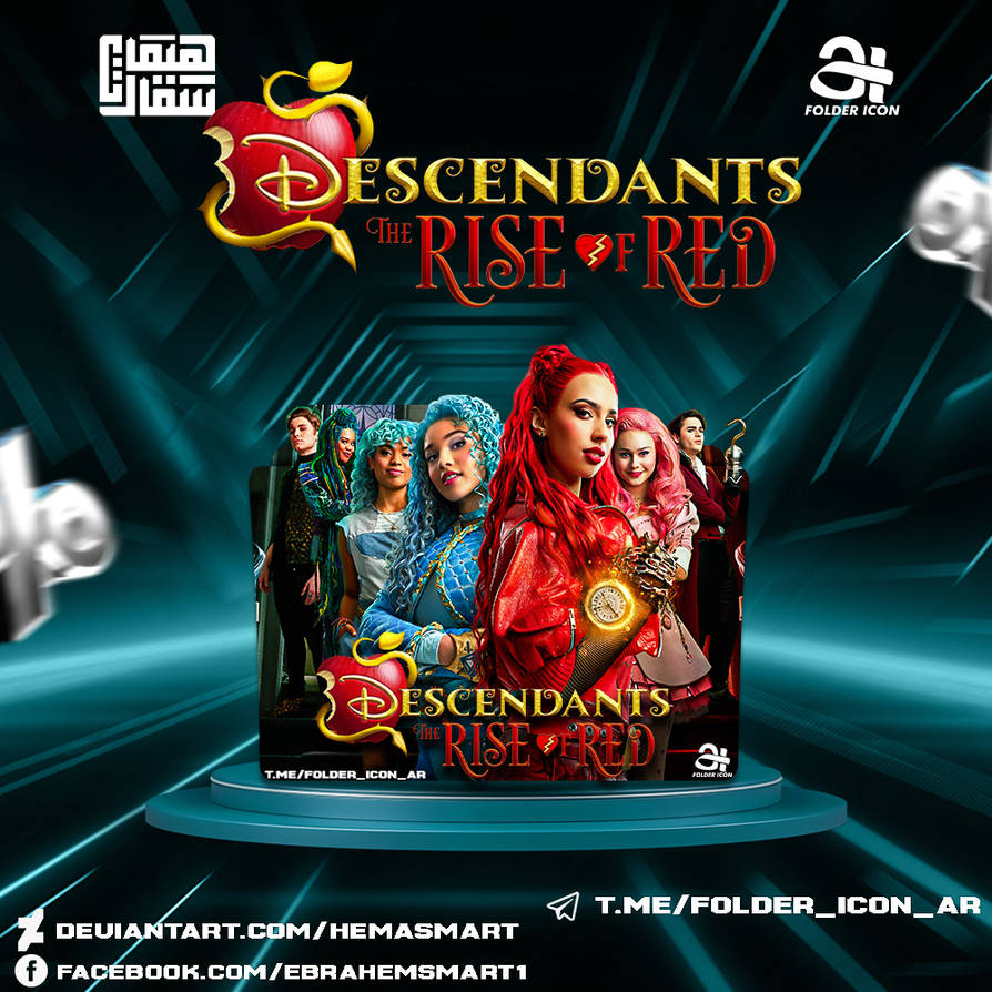 Descendants The Rise of Red 2024 Folder Icon by hemasmart on DeviantArt