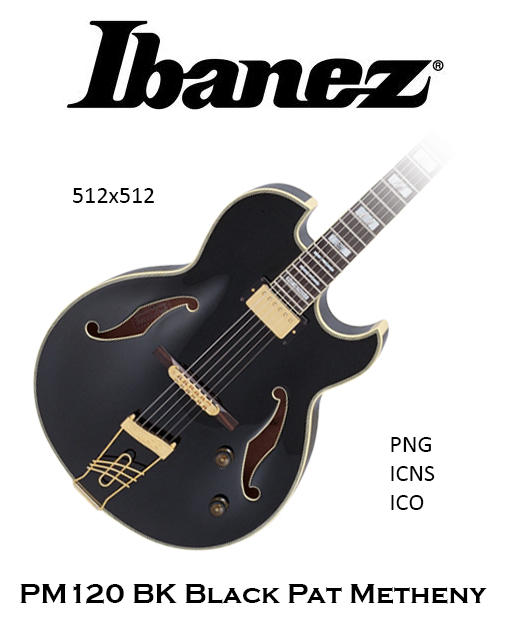 IBANEZ PM120 BK Black Pat Metheny by SergioRomano on DeviantArt