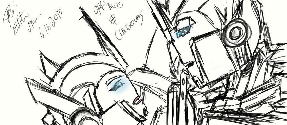 Optimus and Causeway Quck Sketch