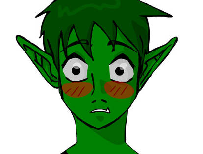 Bashful Beast Boy.